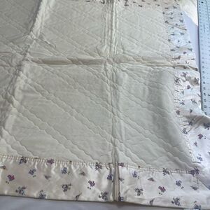 Vintage Quiltex Satin Edge Binding Baby Blanket Cuddle Acrylic Lattice USA